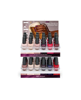 OPI Fall '26 Nail Lacquer 36PC Acrylic Display showcasing assorted fall nail colors in a two-tier clear retail stand with Oktoberfest-themed header art.