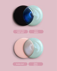 Moon Gleam Pearly Blue Glaze Nail Polish Topper Formula Overlay