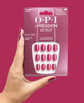 Cranberry Cosmo Glazed Cranberry Press-On Nails Hand and Product
