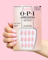 Glaze for Daze Chrome Ombré Press-On Nails Hand and Product