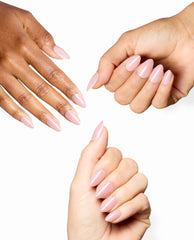 Holo Your Dreams Holographic Blush Pink Press-On Nails Mani