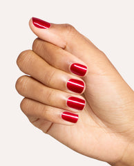 Battle Red-y Red Shimmer Quick-Dry Nail Polish Mani