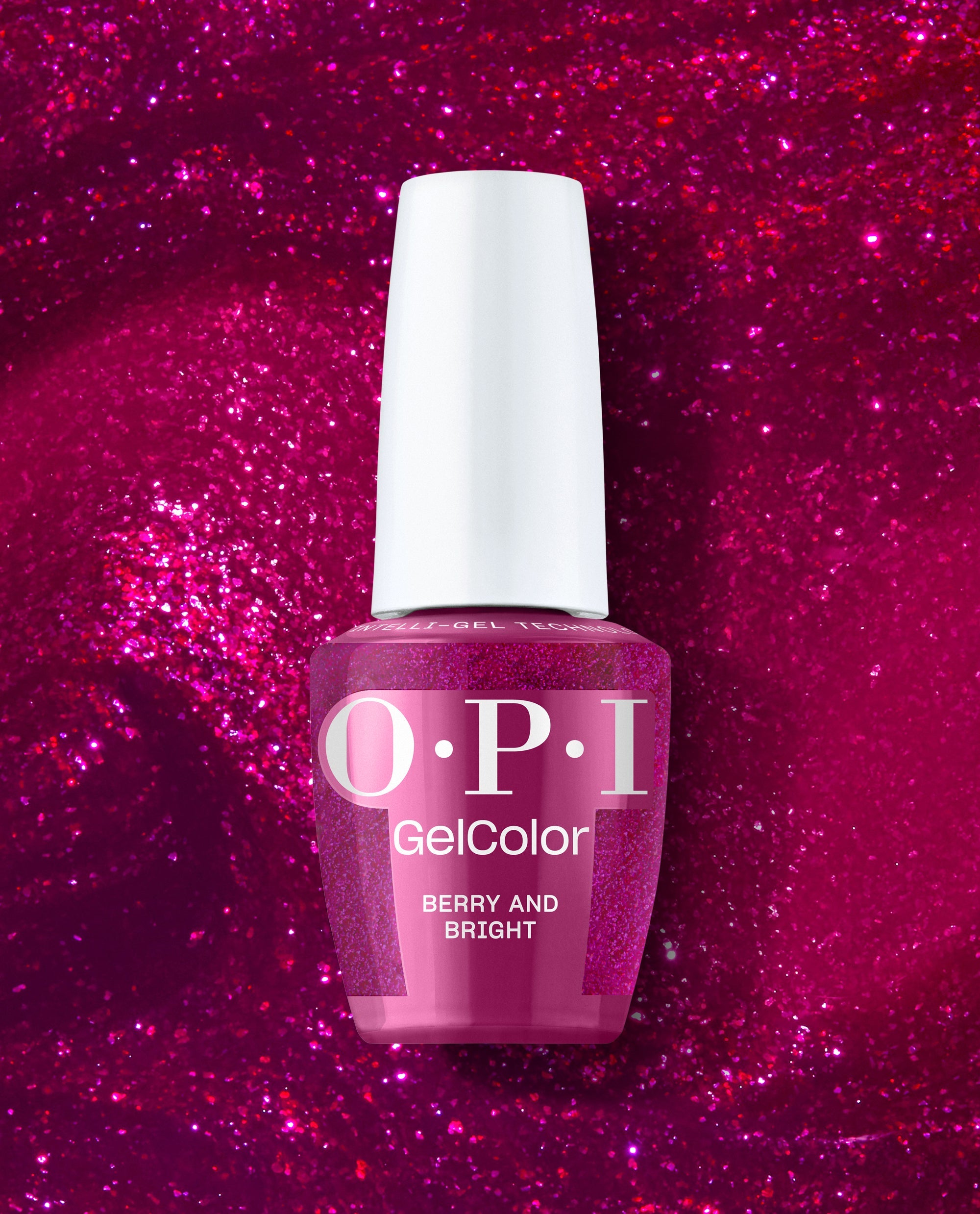 Berry and Bright Red Gel Nail Polish