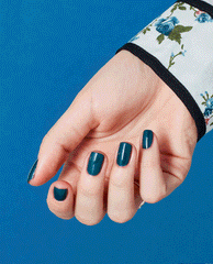 OPI CIA = Color is Awesome Blue Dipping Powder GIF