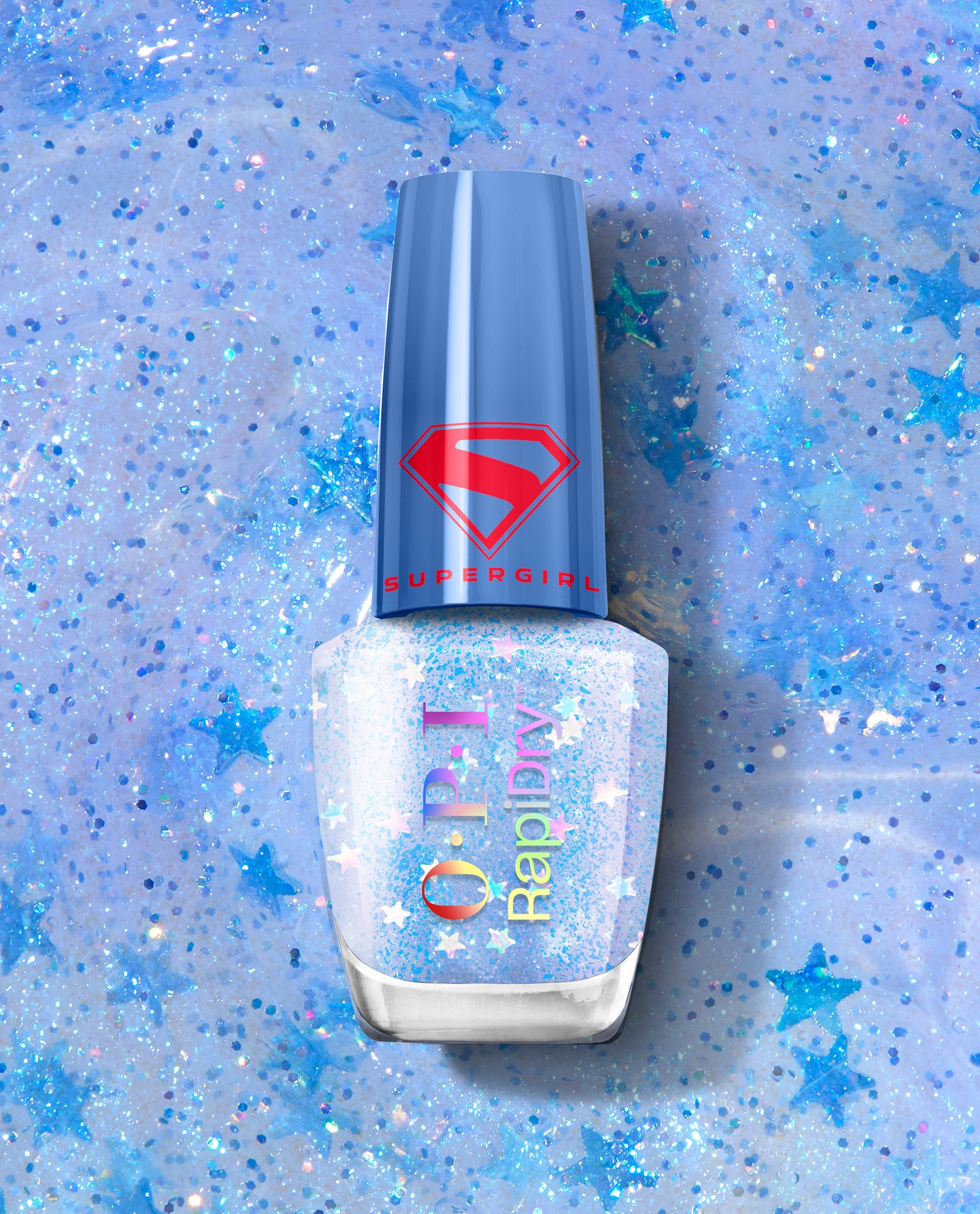 Cosmic Chic Light Purple Glitter Quick-Dry Nail Polish