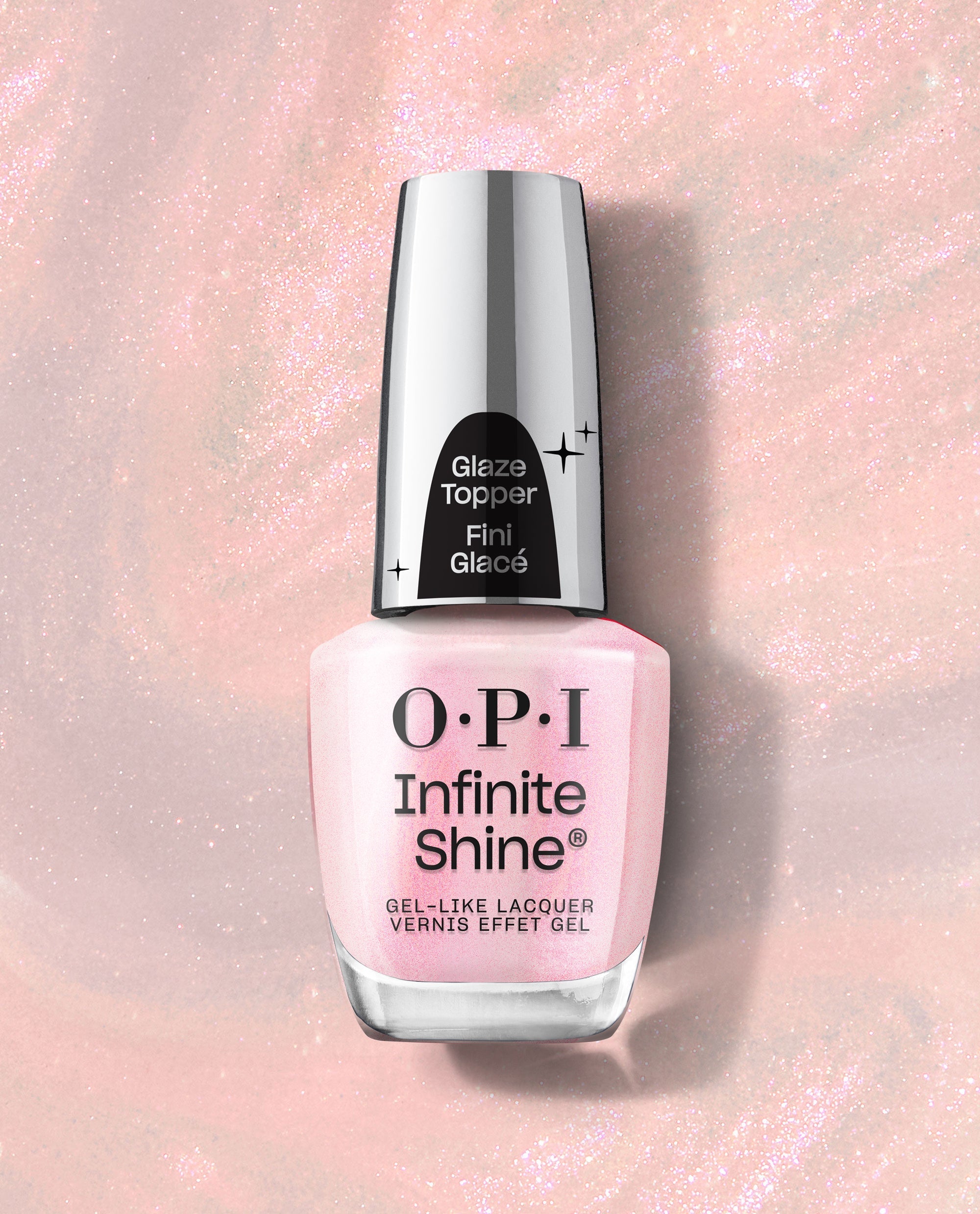Donut Disturb Pink Shimmer Glaze Nail Polish Topper