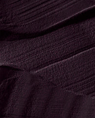 Every Month is Oktoberfest OPI dipping powder swatch showing a deep blackened plum burgundy shade with fine shimmer and textured ridges, ideal for dramatic fall nail colors.