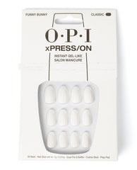 OPI Funny Bunny - Short White Press-on Nails