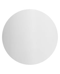 Funny Bunny OPI xPRESS/ON nail color swatch in a soft milky white shade, shown as a clean circular sample for subtle fall nail colors.