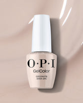 OPI Coconuts Over OPI Neutral Gel Nail Polish