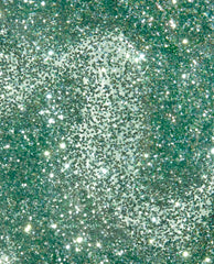 OPI Hang the Mintsell Infinite Shine swatch—sparkling mint green nail polish with dense silver-green hex glitter reflecting light, shown in a macro brush-out on a neutral backdrop—fresh, shimmering pick for spring nail colors.