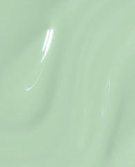 OPI In Mint Condition Infinite Shine swatch showing glossy pastel mint green nail polish pooling in soft waves, a creamy long-wear, gel-like shine finish ideal for spring nail colors; premium OPI green nail polish.