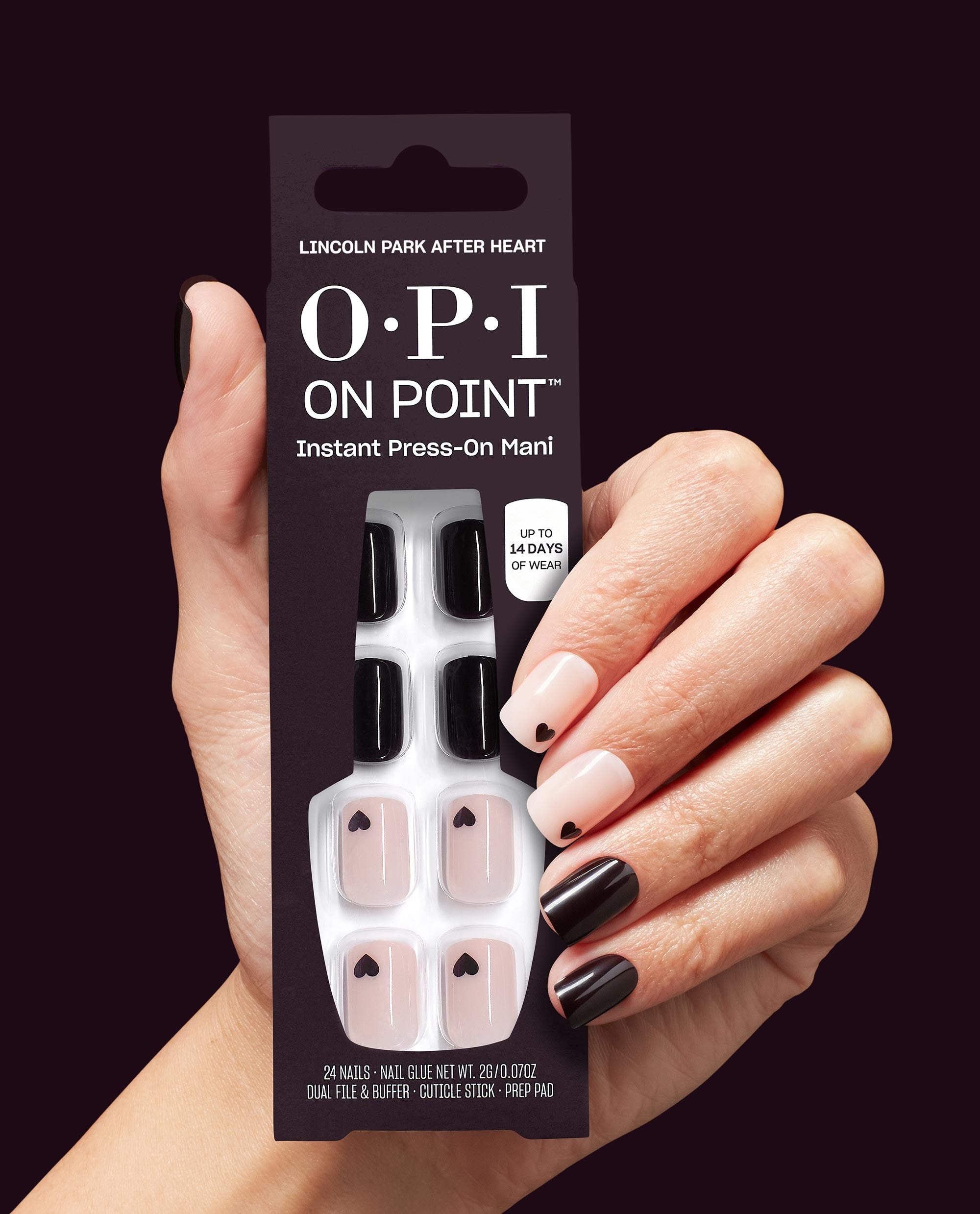 Lincoln Park After Heart Press-on Nails Hand and Pack