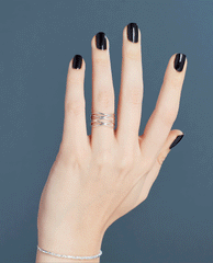 OPI My Gondola or Yours? Black Nail Polish GIF