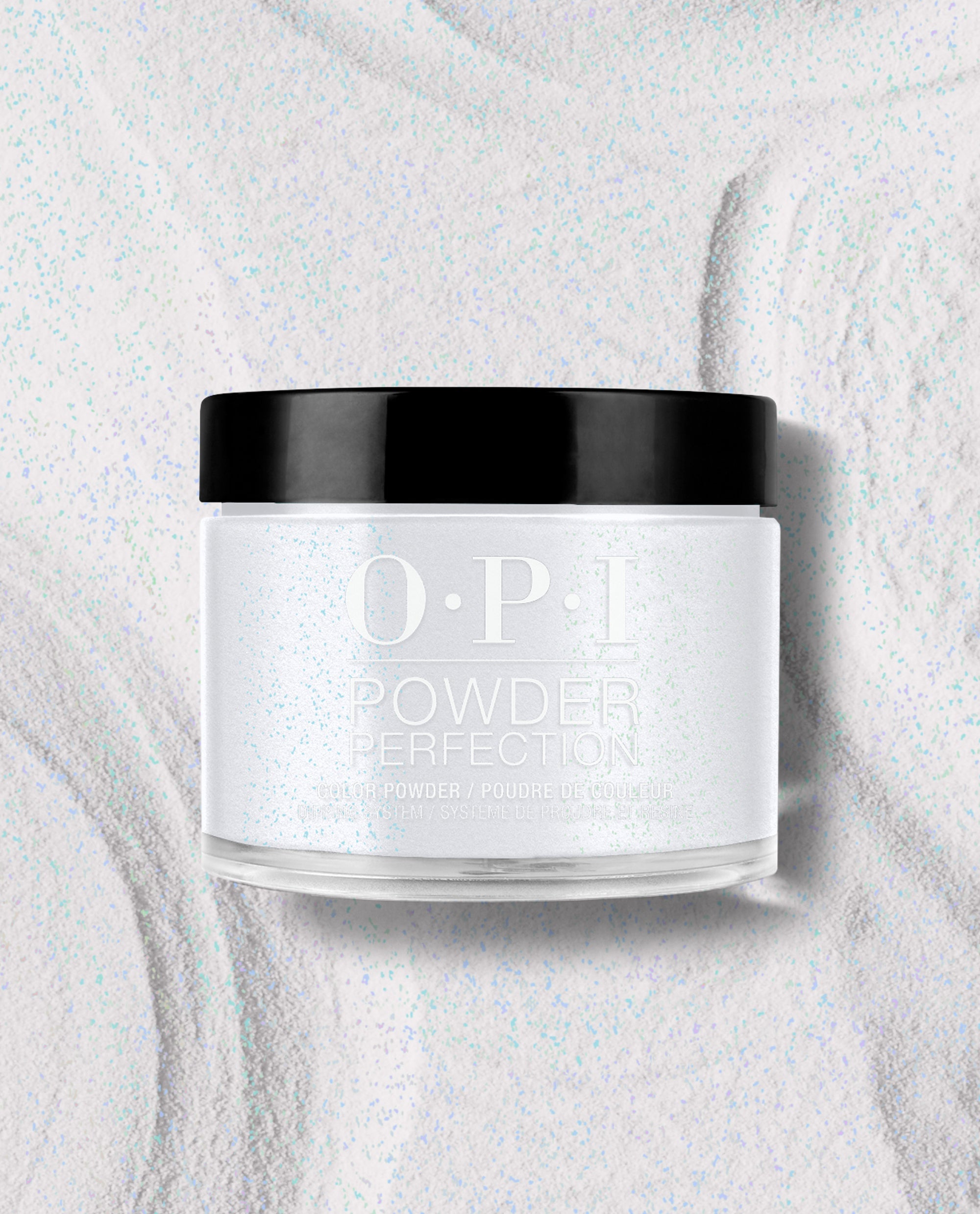 Optical Nailusion White Glitter Dipping Powder