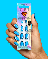 Planetary Pop Blue Press-On Nails