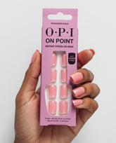 Princesses Rule! Pink Press-on Nails Hand & Product