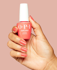 Shrimp Cocktail Bright Orange Gel Nail Polish Hand and Product