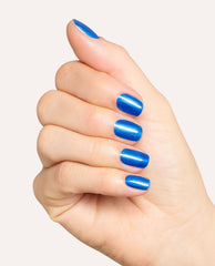 Sklarian Sapphire Blue Shimmer Quick-Dry Nail Polish Mani
