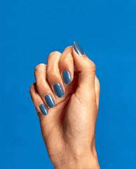 OPI Suzi Takes a Sound Bath Blue Dipping Powder GIF
