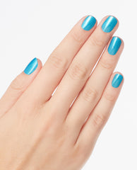 OPI Teal the Cows Come Home Blue Nail Polish Mani