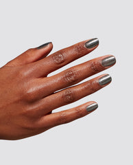 Tempted to Lick-orice Gray Gel Nail Polish Mani