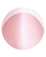 Très Chic Glaze Sticking Point displays a soft pearly pink shimmer nail shade in a circular close-up swatch on a white background, ideal for OPI fall nail colors.