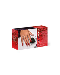 OPI Fall '26 Powder Perfection 6PC Trial Kit #2 displayed in red packaging with fall nail colors swatches and a hand with red manicured nails beside a glass dish.