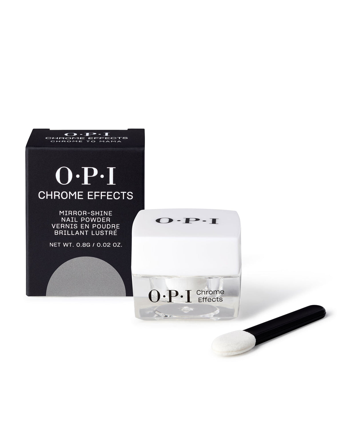 Chrome to Mama Mirrored Silver Chrome Nail Powder