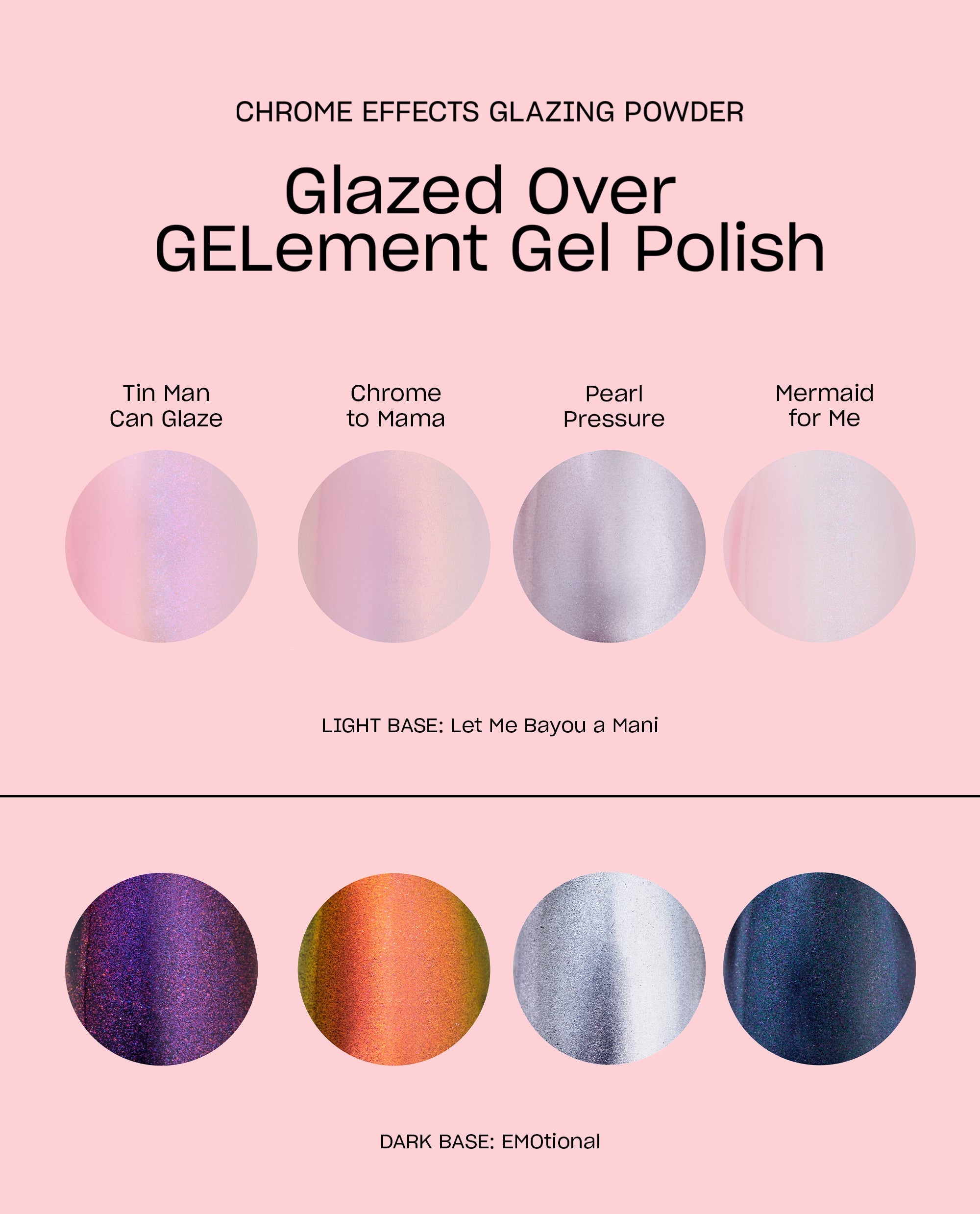 Pearl Pressure Iridescent Pink‑Violet Chrome Nail Powder Graphic