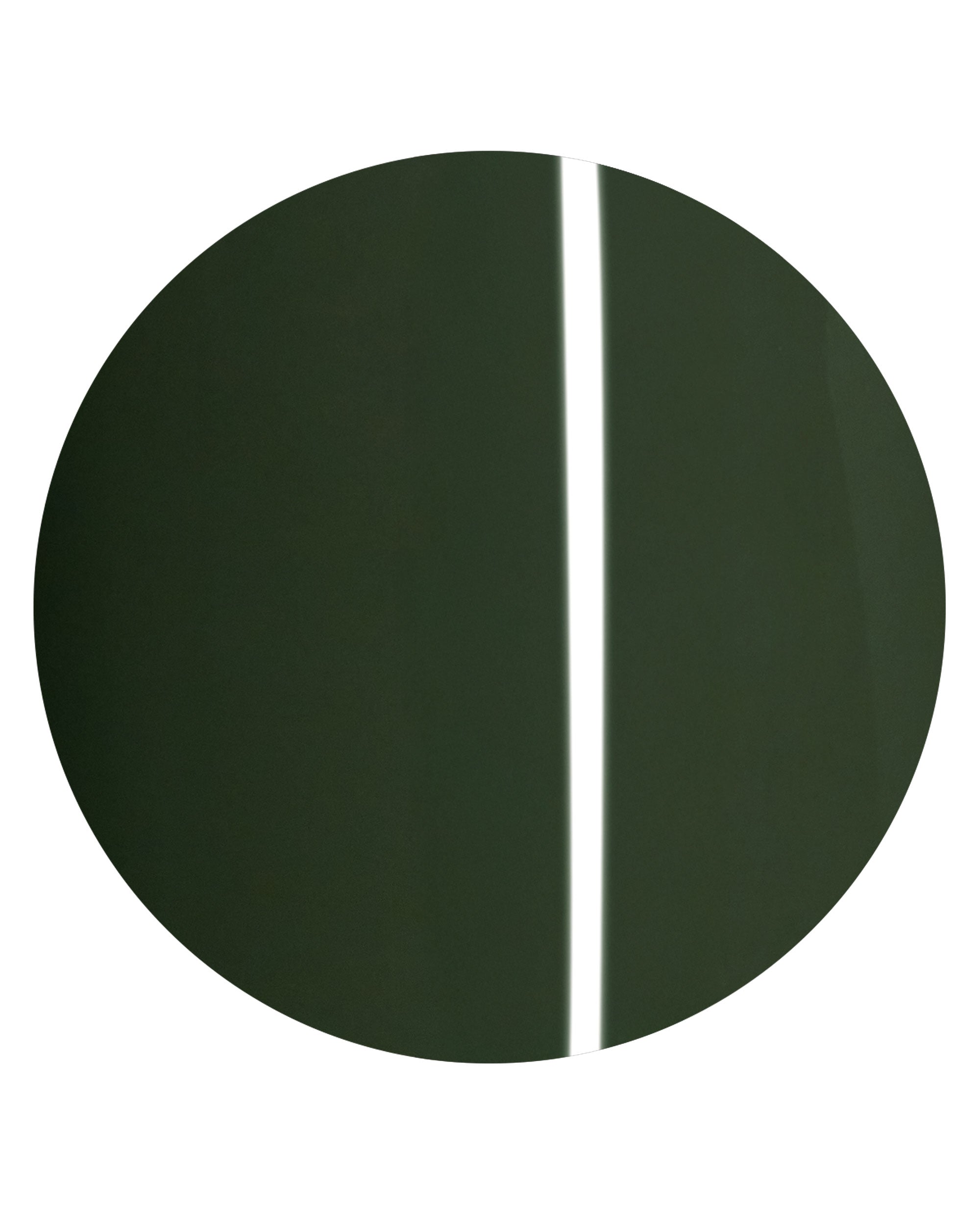 OPI Suzi - The First Lady of Nails On Point swatch displays a glossy deep forest green shade with a bright vertical shine on a clean white background.