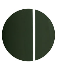 OPI Suzi - The First Lady of Nails On Point swatch displays a glossy deep forest green shade with a bright vertical shine on a clean white background.