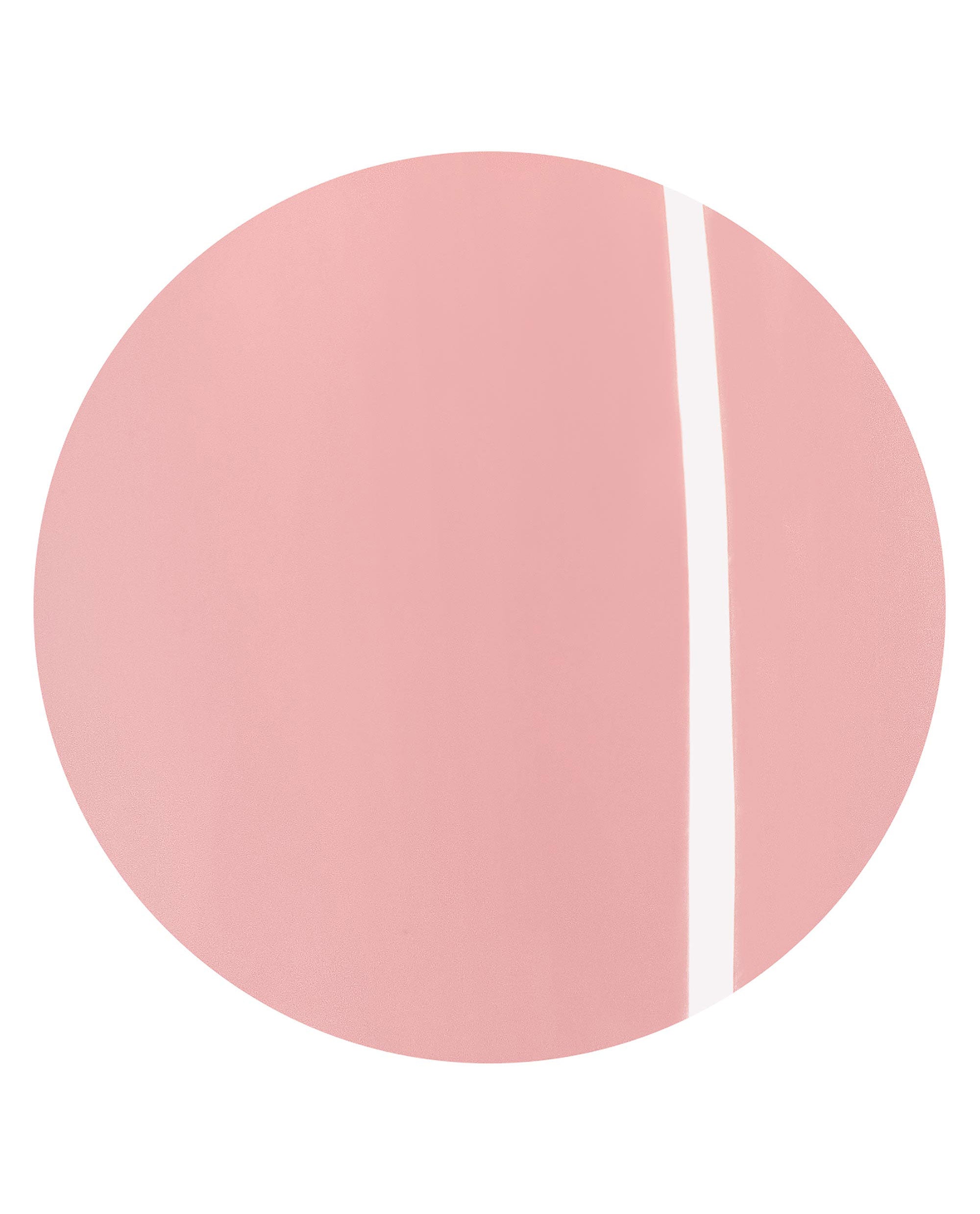 Totally Pressed xPRESS/ON Iconic Shades (Long) artificial nail swatch showing a glossy soft blush pink color with a narrow white stripe accent, ideal for an OPI nail polish gift set or press-on manicure look.
