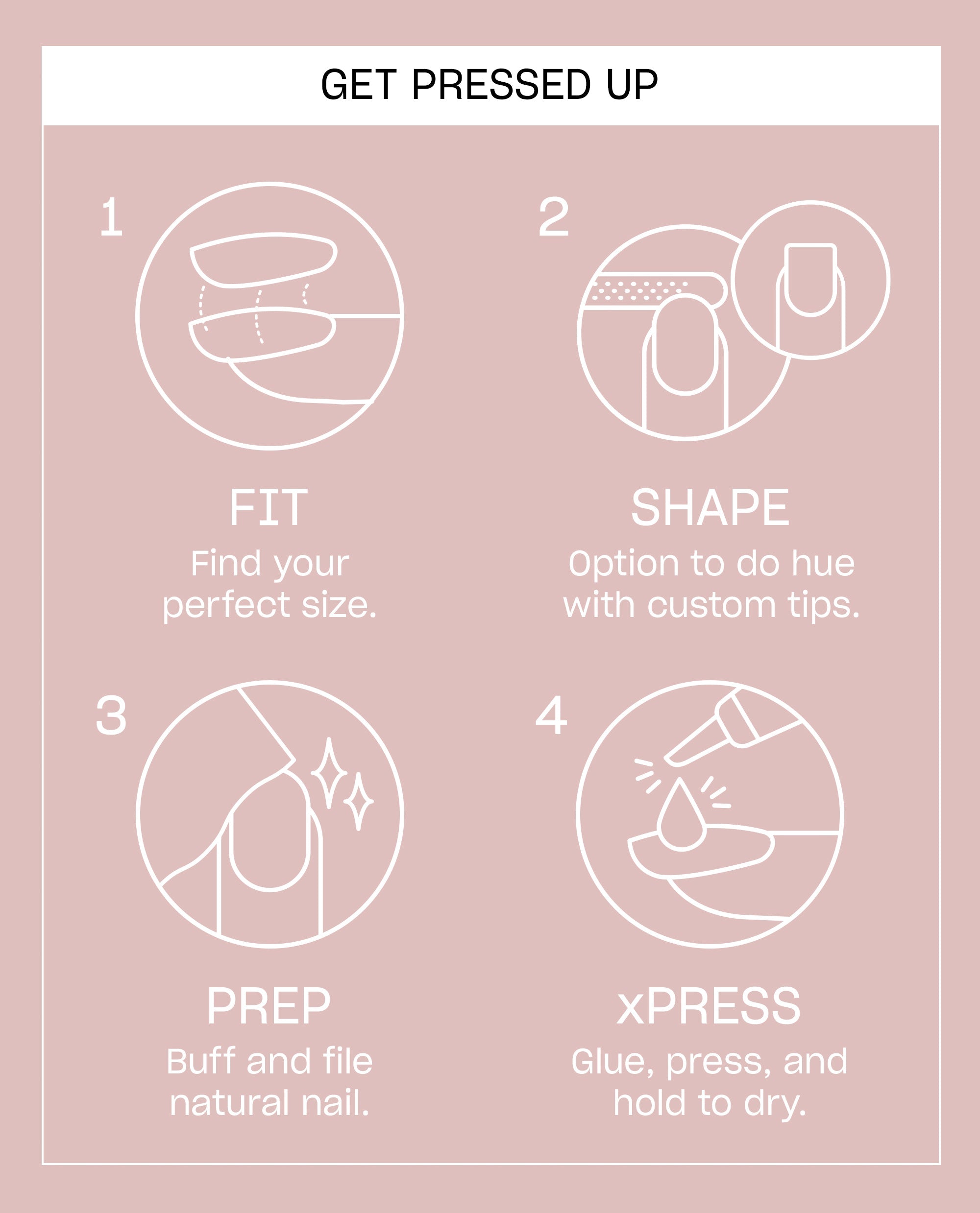 Give 'Em Tulip Tulip-Tipped Press-On Nails Instructions
