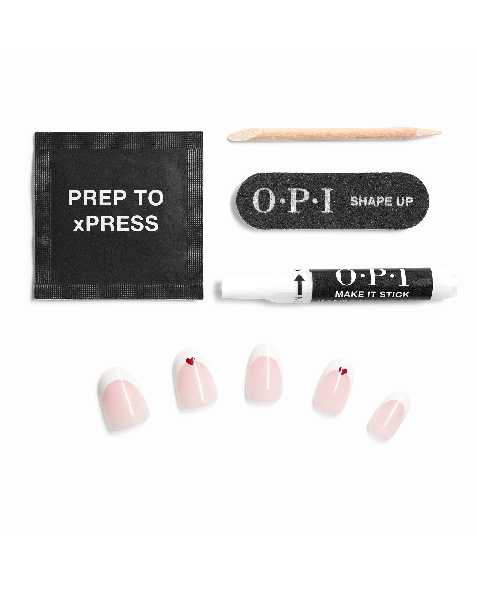 Mon Cherry French Tip Press-On Nails Contents