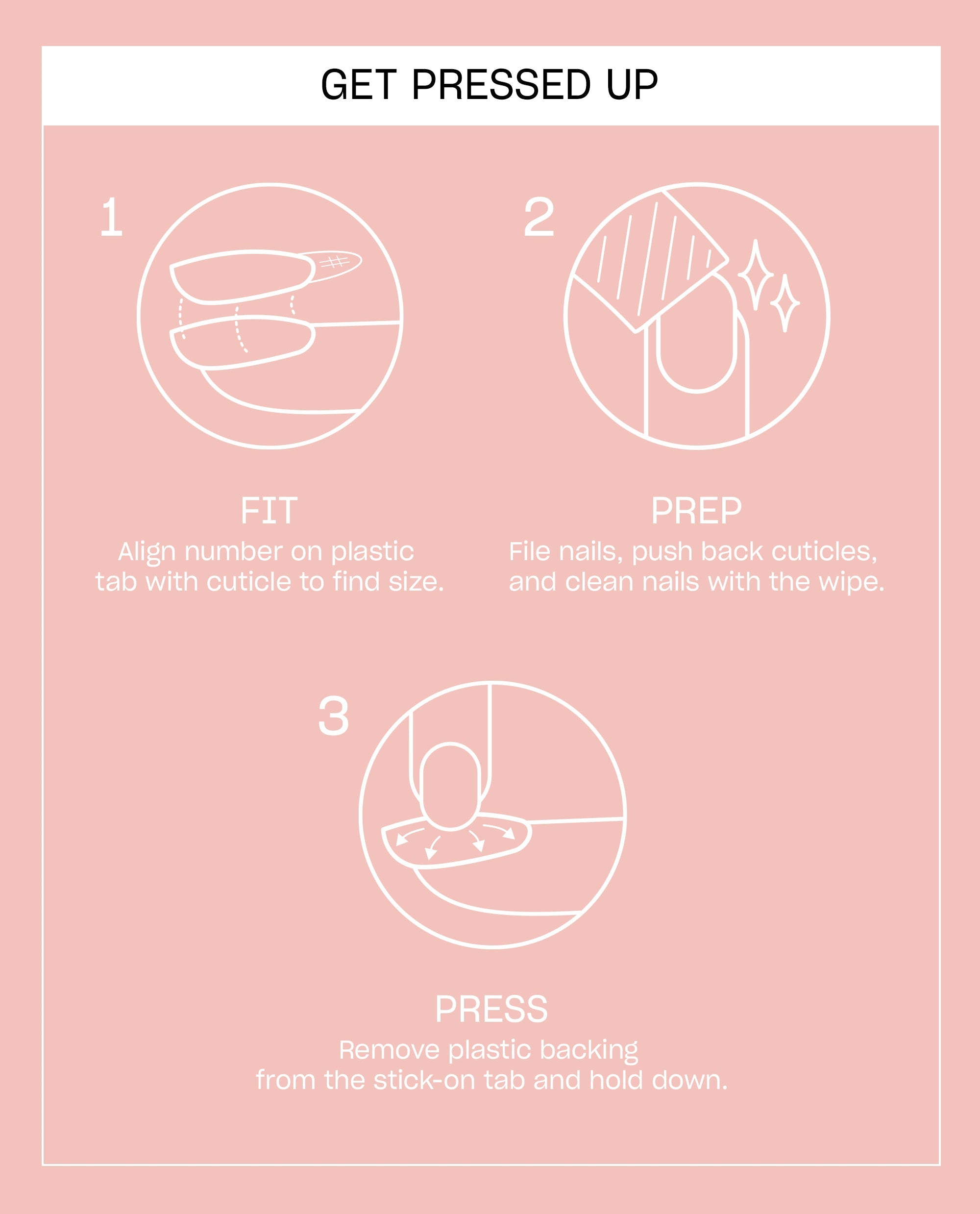 Blueberry Hueberry Almond Shaped Stick On Nails Instructions