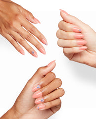 Blueberry Hueberry Almond Shaped Stick On Nails Mani