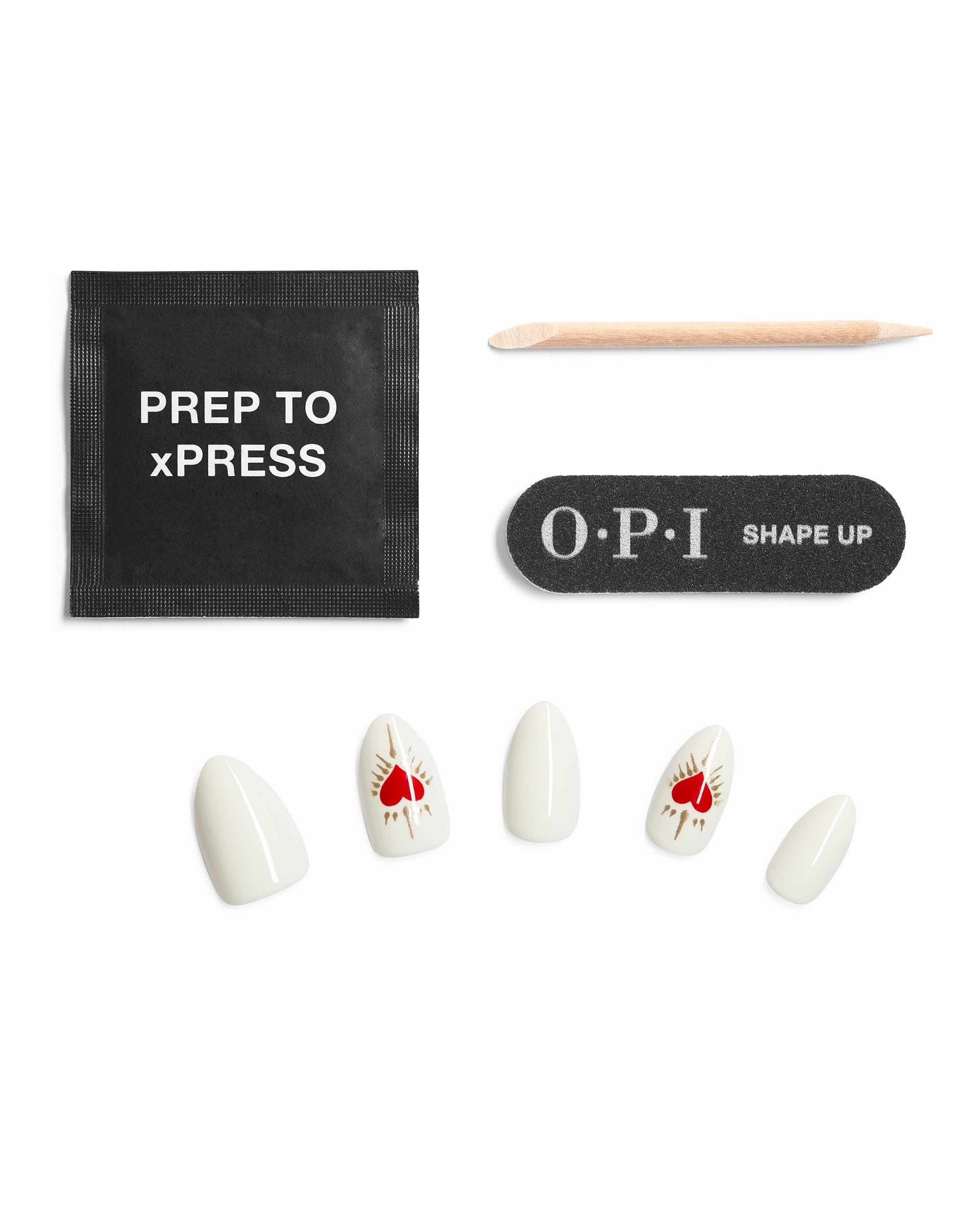 Bursting with Love Short Almond Stick on Nails Contents