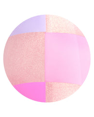OPI Check Tip Out Sticking Point artificial nails show a pastel checkerboard tip design with glossy pink, lavender, hot pink, and shimmery peach panels on a white background.