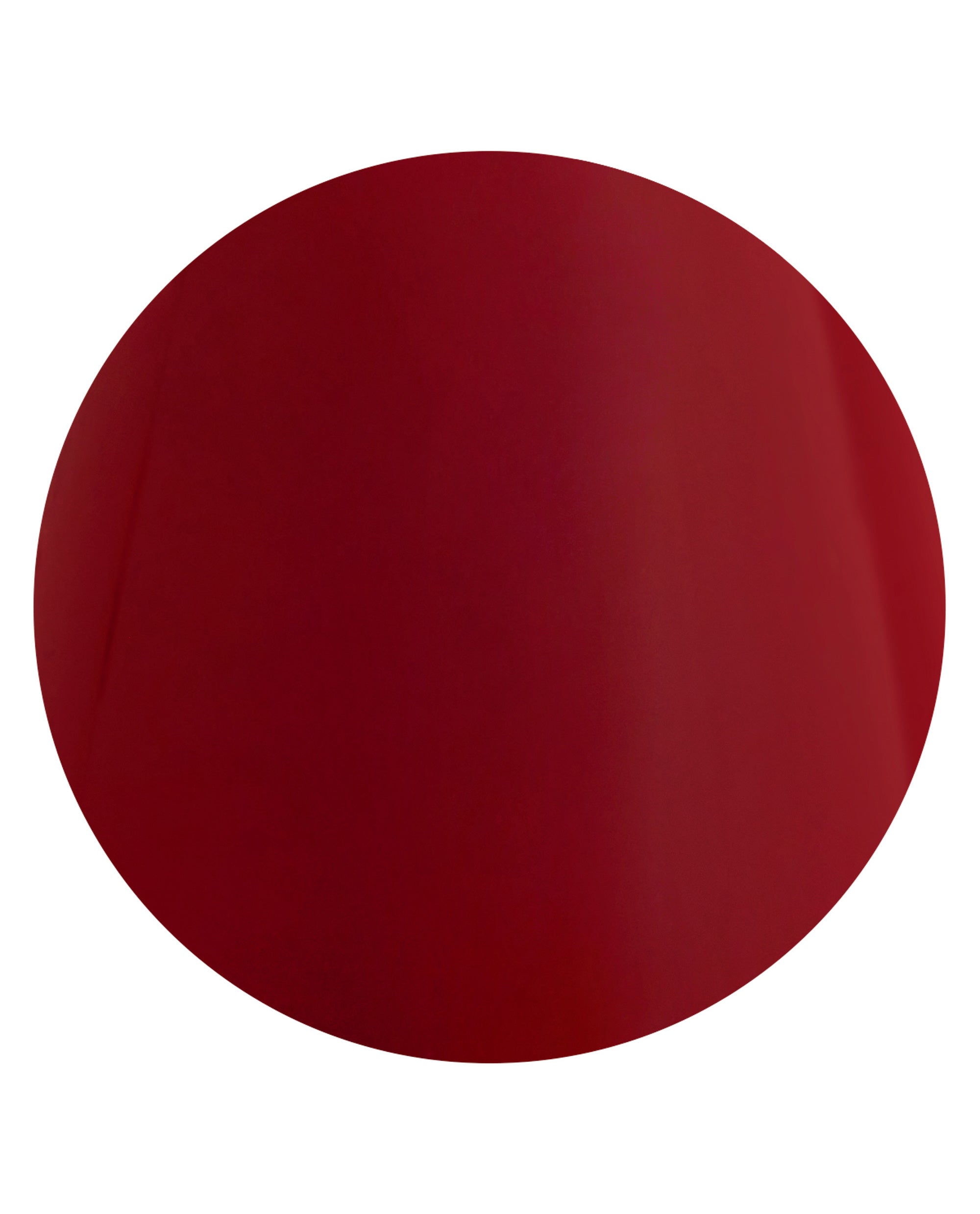 OPI Color So Hot it Berns Sticking Point nail swatch shows a glossy deep red shade in a round close-up on a clean white background.