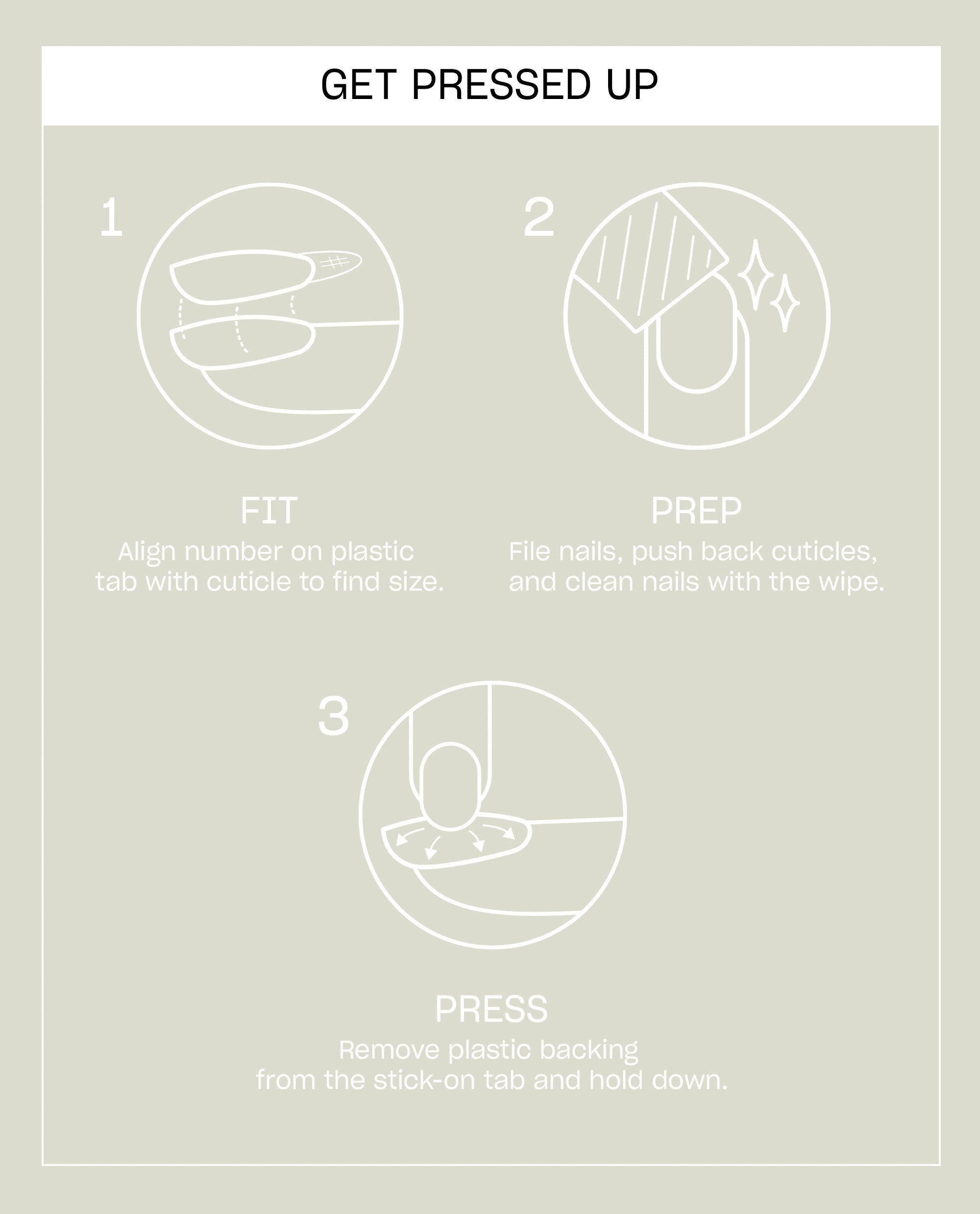 Confetti Cutie Suzi White Glitter Round Stick On Nails Instructions