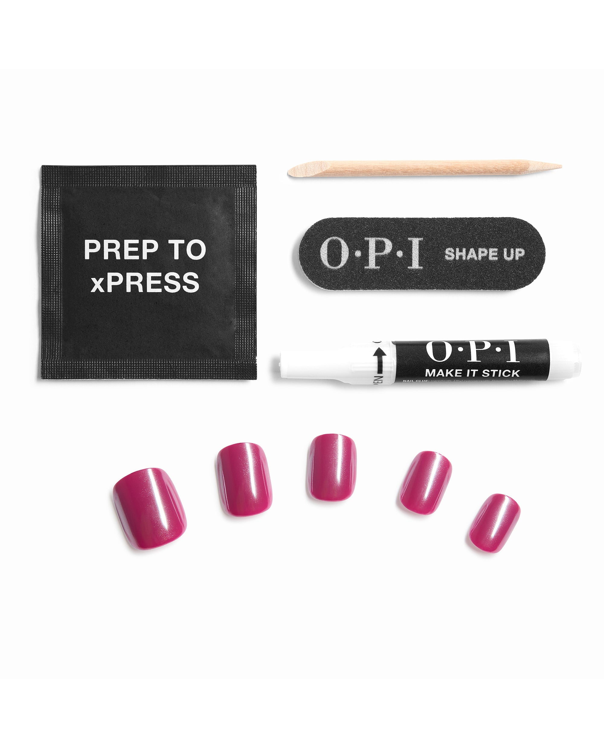 Cranberry Cosmo Glazed Cranberry Press-On Nails Contents
