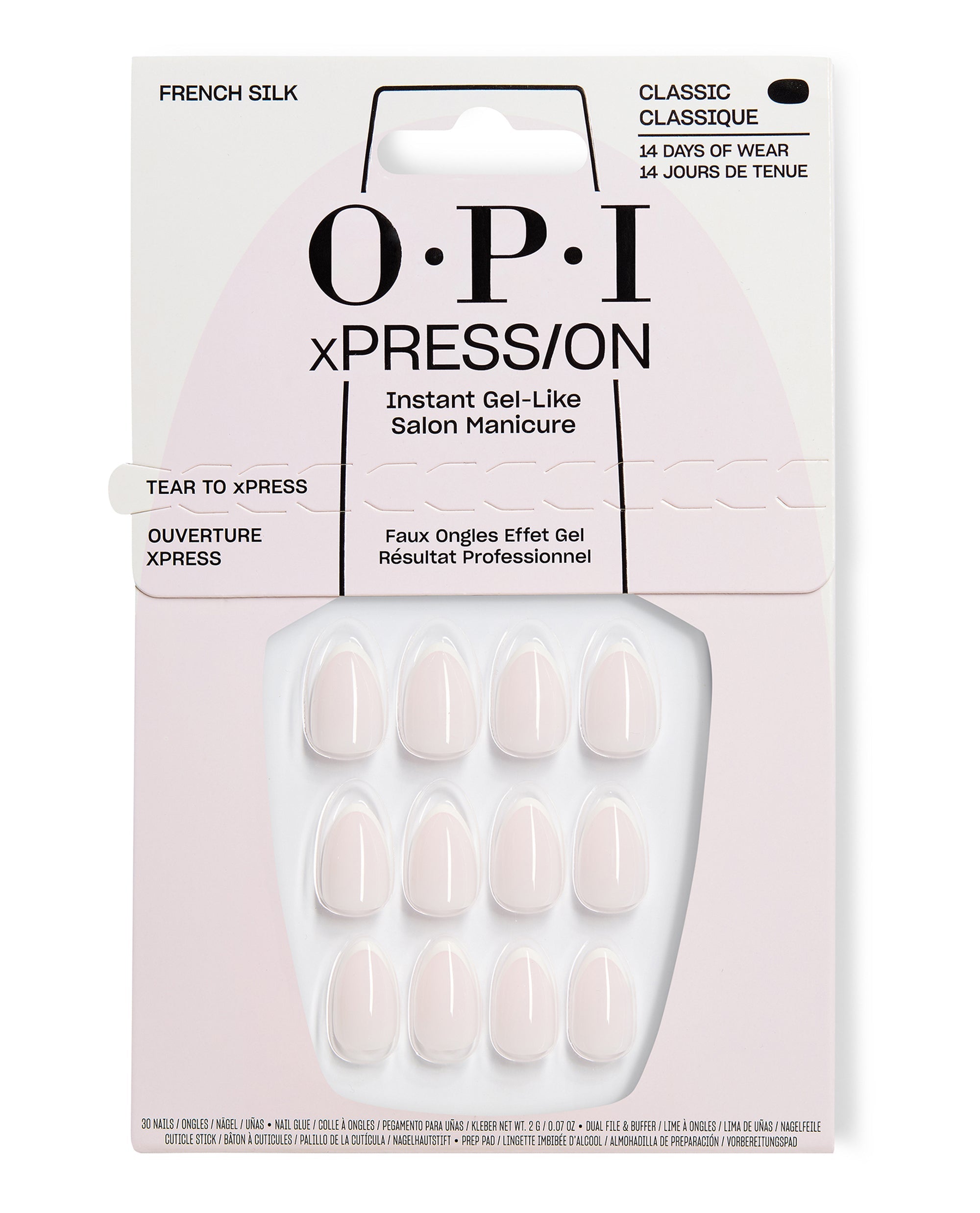 French Silk Milky Pink French Tip Press-On Nails