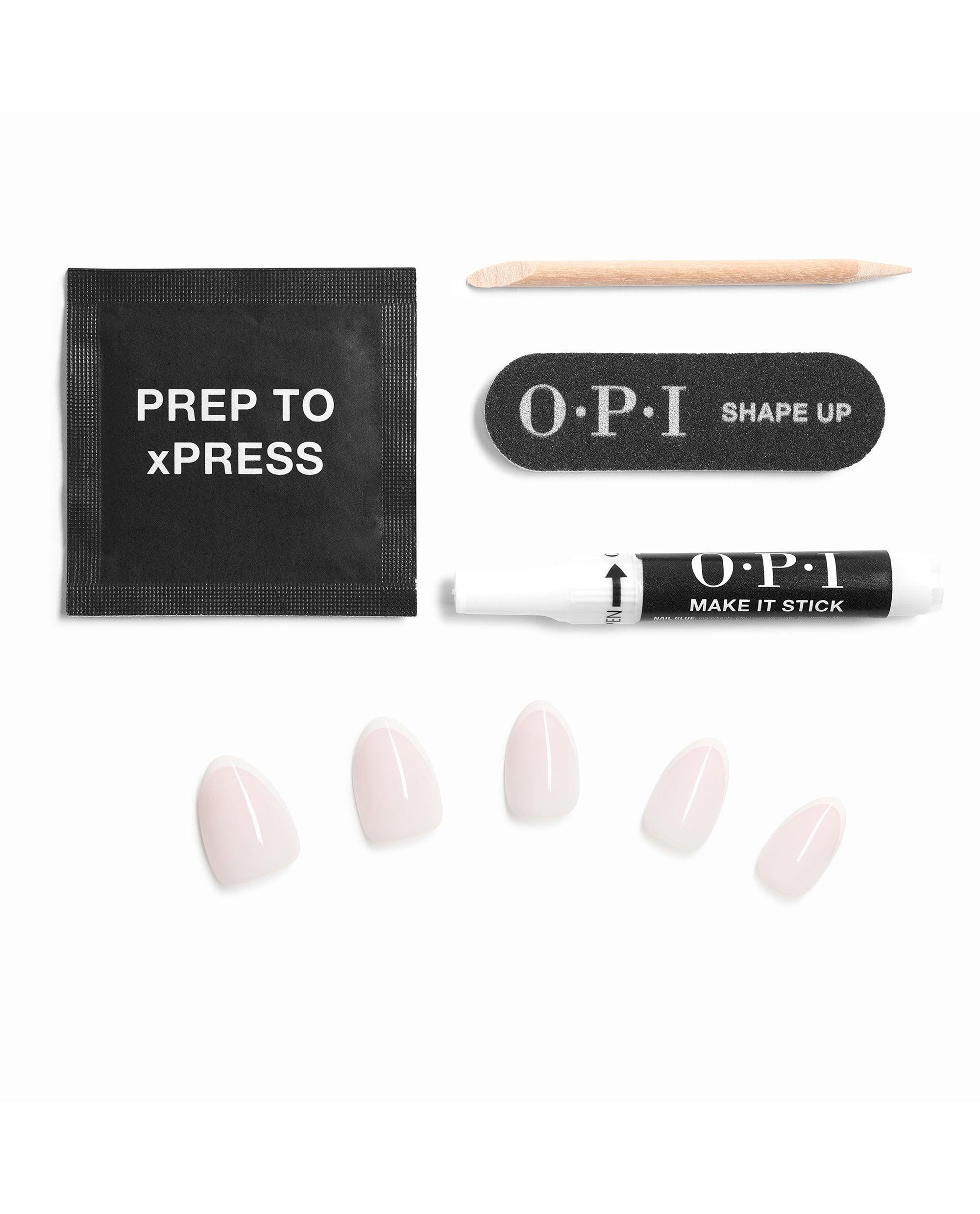 French Silk Milky Pink French Tip Press-On Nails Contents