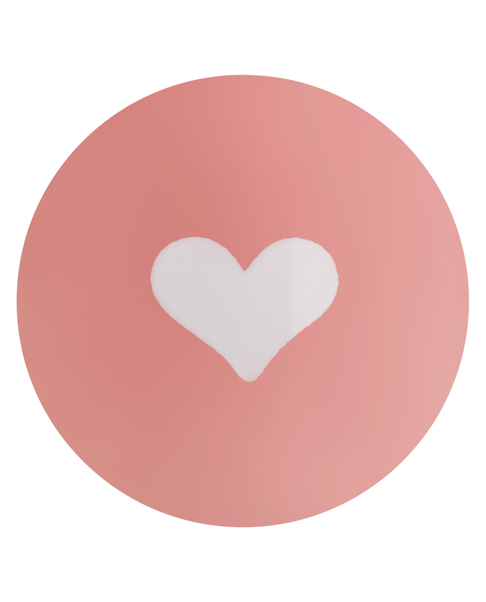 Head Over Nails Neutral Heart Square Stick On Nails Swatch
