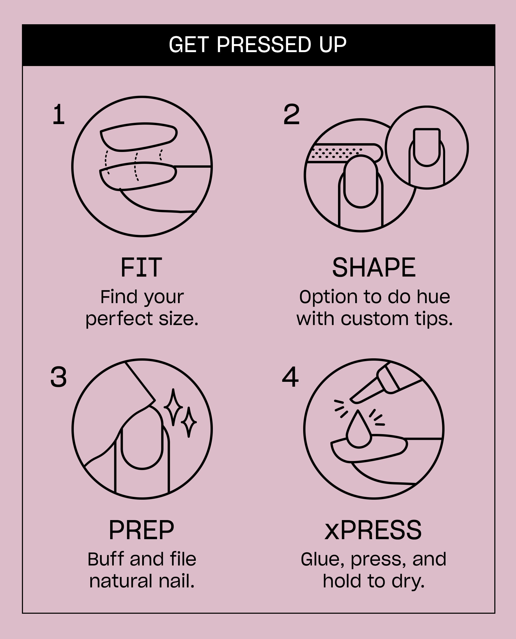 Kyoto Oyster Iridescent White Press-On Nails Instructions