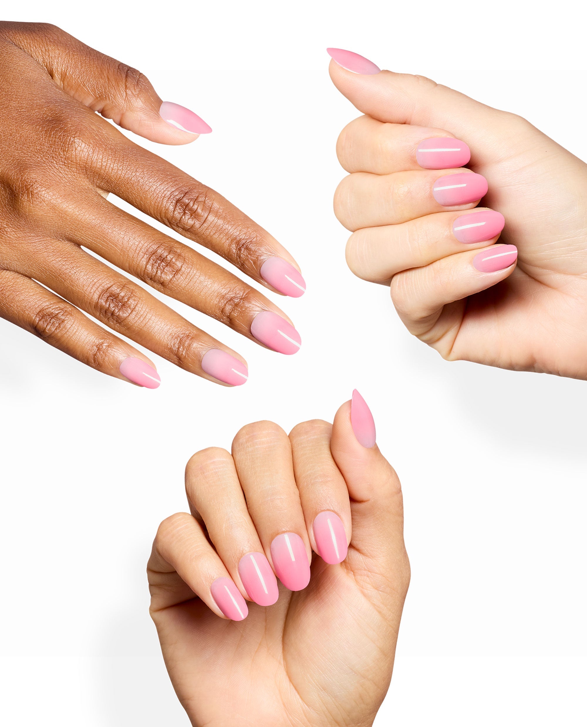Let it Pink in Baby Pink Ombré Press-On Nails Mani
