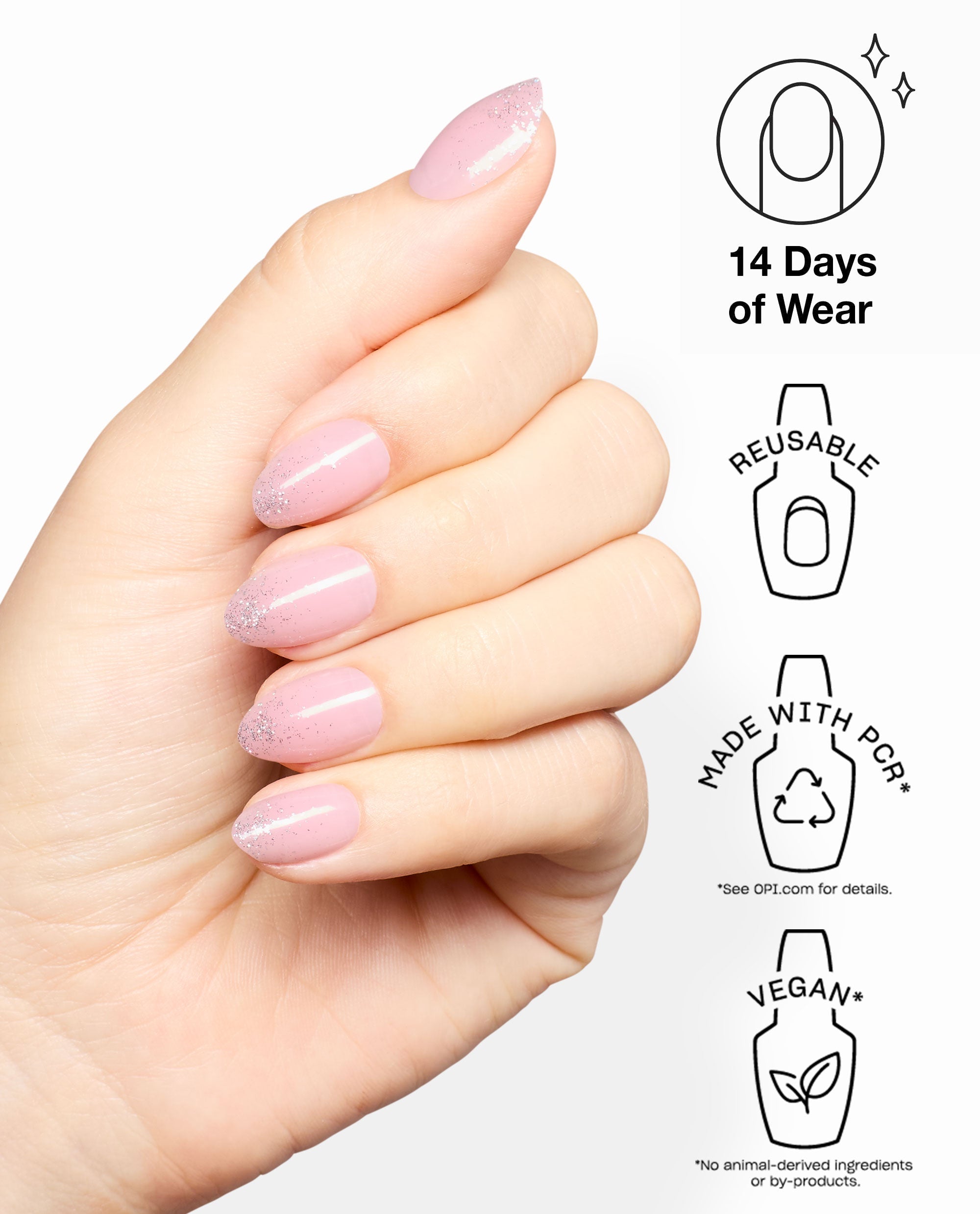 Let’s Get Glitter Sparkly Press-On Nails Benefits