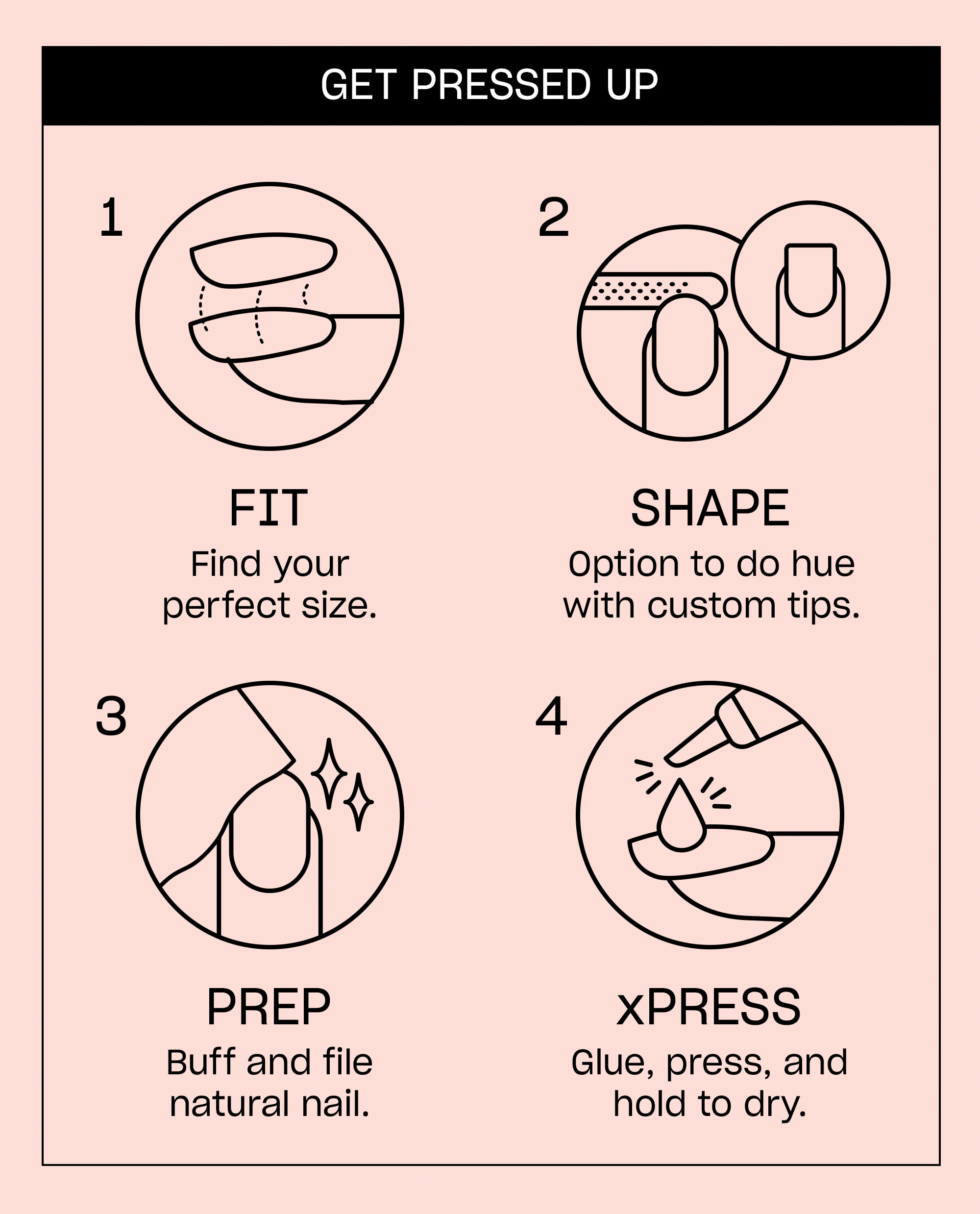 Linen the Dream Semi-Matte Beige Press-On Nails Instructions
