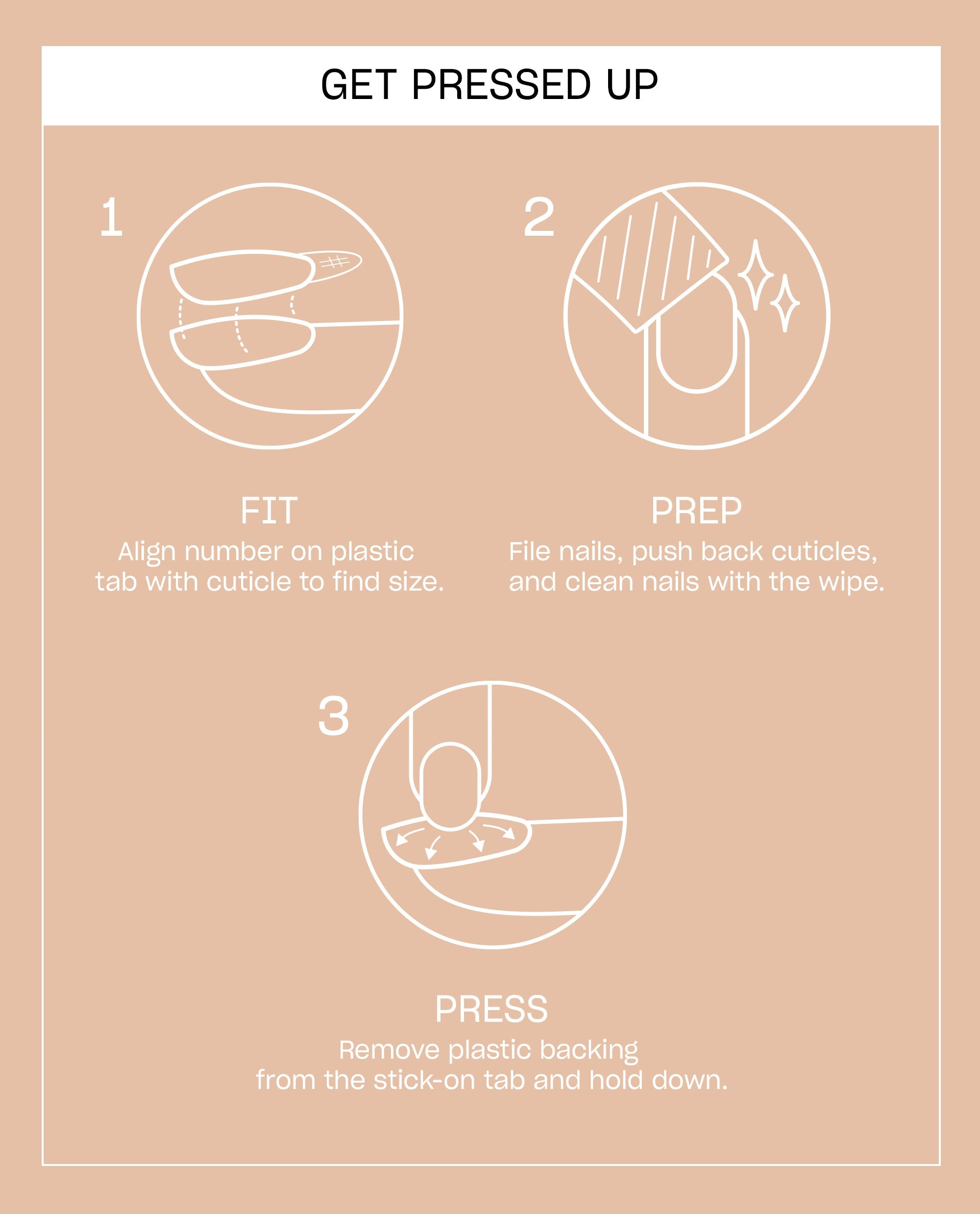 Olive Mani-tini Almond Stick On Nails with Olive Art Instructions